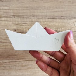  Διπλό Καραβάκι Καλούπι Σιλικόνης 13x12cm για Ρητίνη, Κερί & Σοκολάτα